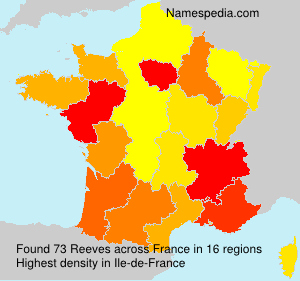 Surname Reeves in France Surname Reeves in France