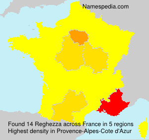 Surname Reghezza in France
