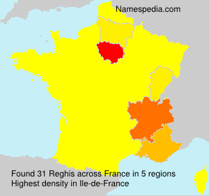 Surname Reghis in France Surname Reghis in France