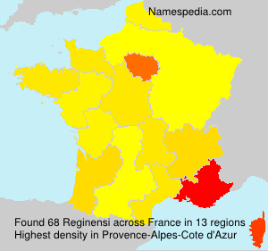 Surname Reginensi in France Surname Reginensi in France