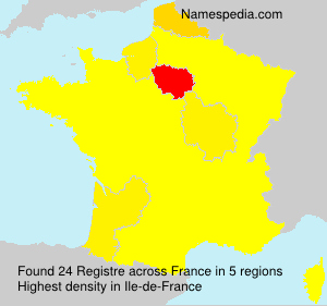 Surname Registre in France Surname Registre in France