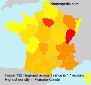 Surname Regnaud in France Surname Regnaud in France