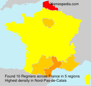 Surname Regniers in France