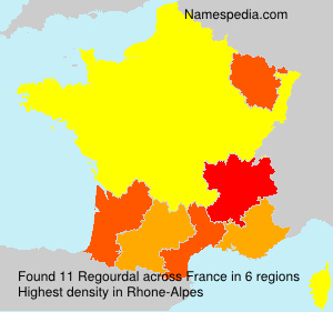 Surname Regourdal in France Surname Regourdal in France