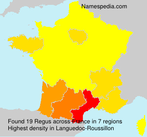 Surname Regus in France Surname Regus in France