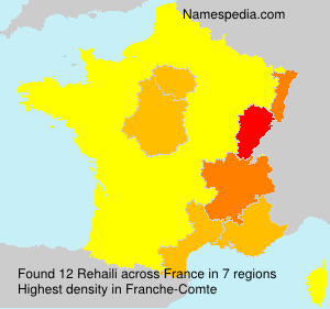 Surname Rehaili in France Surname Rehaili in France