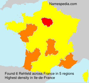 Surname Rehfeld in France Surname Rehfeld in France
