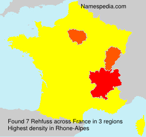 Surname Rehfuss in France Surname Rehfuss in France