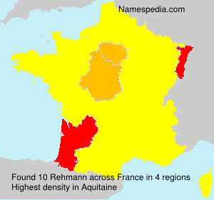 Surname Rehmann in France Surname Rehmann in France
