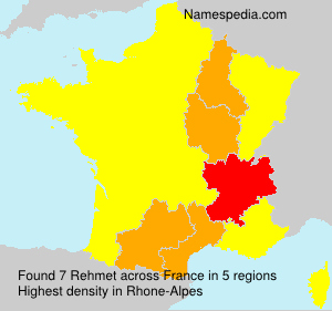 Surname Rehmet in France Surname Rehmet in France