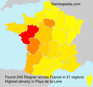 Surname Reigner in France Surname Reigner in France