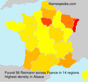 Familiennamen Reimann - France