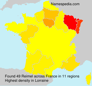 Surname Reimel in France Surname Reimel in France