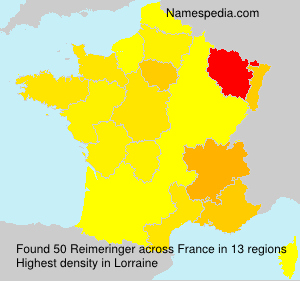 Surname Reimeringer in France Surname Reimeringer in France