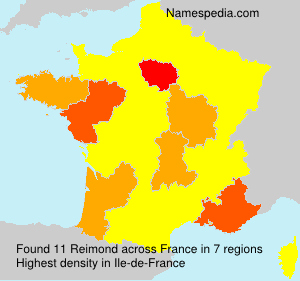 Surname Reimond in France Surname Reimond in France