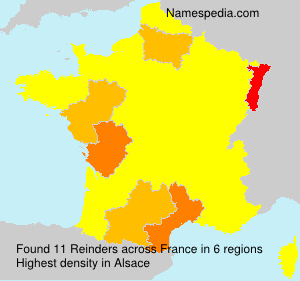 Surname Reinders in France Surname Reinders in France