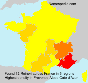 Surname Reineri in France Surname Reineri in France