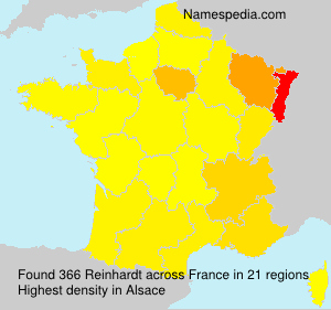Surname Reinhardt in France Surname Reinhardt in France