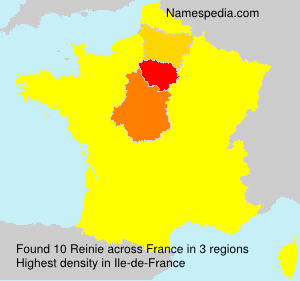 Surname Reinie in France Surname Reinie in France