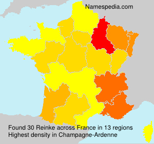 Surname Reinke in France Surname Reinke in France