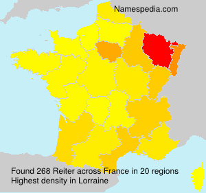 Surname Reiter in France Surname Reiter in France