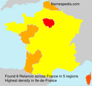 Surname Relancio in France Surname Relancio in France