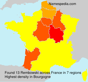 Surname Rembowski in France Surname Rembowski in France