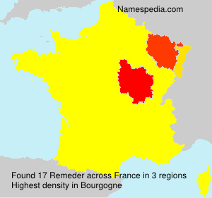 Surname Remeder in France Surname Remeder in France
