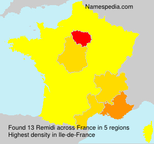 Surname Remidi in France Surname Remidi in France