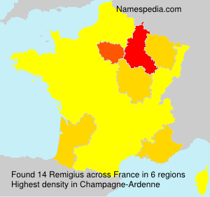 Surname Remigius in France Surname Remigius in France