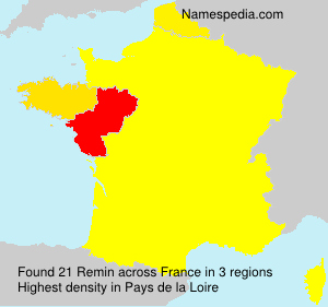 Surname Remin in France Surname Remin in France