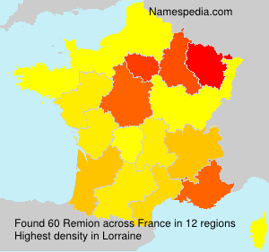 Surname Remion in France Surname Remion in France