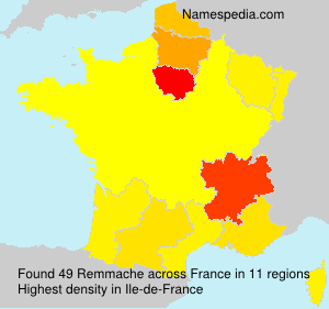Surname Remmache in France Surname Remmache in France