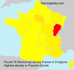 Surname Remonnay in France Surname Remonnay in France
