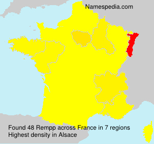 Surname Rempp in France Surname Rempp in France