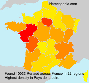 Surname Renaud in France
