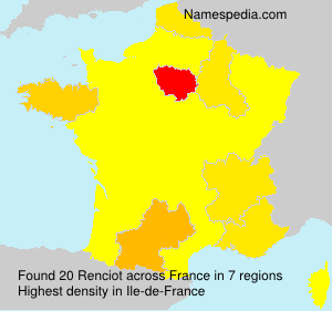 Surname Renciot in France Surname Renciot in France