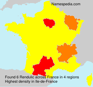 Surname Rendulic in France Surname Rendulic in France