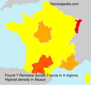 Surname Rennane in France