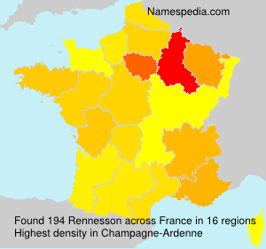 Surname Rennesson in France Surname Rennesson in France