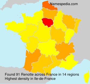 Surname Renotte in France Surname Renotte in France