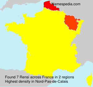 Surname Rensi in France Surname Rensi in France