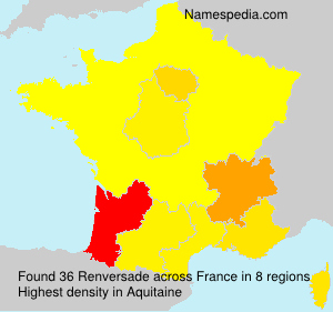 Surname Renversade in France Surname Renversade in France