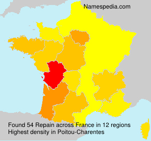 Surname Repain in France Surname Repain in France