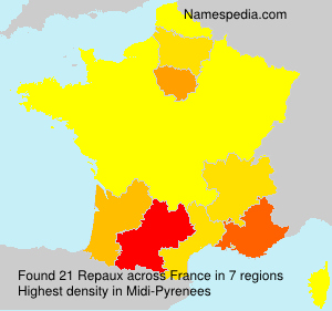 Surname Repaux in France Surname Repaux in France