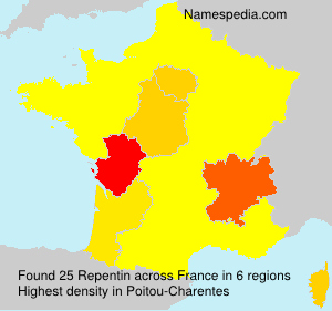 Surname Repentin in France Surname Repentin in France