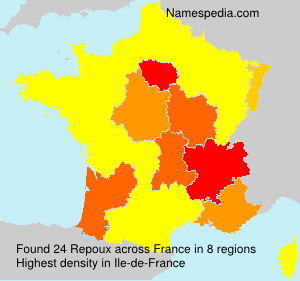 Surname Repoux in France Surname Repoux in France