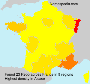 Surname Repp in France Surname Repp in France