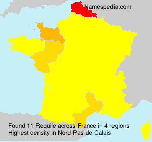 Surname Requile in France Surname Requile in France