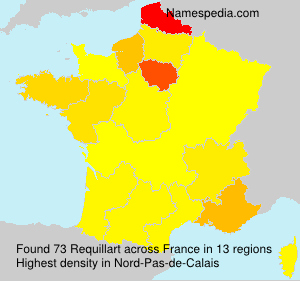 Surname Requillart in France Surname Requillart in France